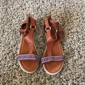 Tan sandals